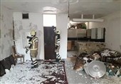 تخریب واحد مسکونی به دنبال انفجار شدید بر اثر نشت گاز + تصاویر