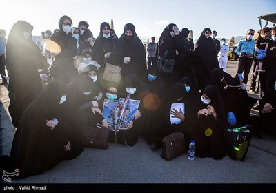 ورود پیکر مطهر شهدای حادثه ناوچه کنارک به تهران