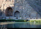 بازگشایی قدیمی‌ترین محوطه تاریخی ایران به روی گردشگران / مردم در طاقبستان خاطرات شیرین را مرور کردند + فیلم