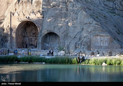 بازگشایی طاق بستان پس از شیوع کرونا - کرمانشاه