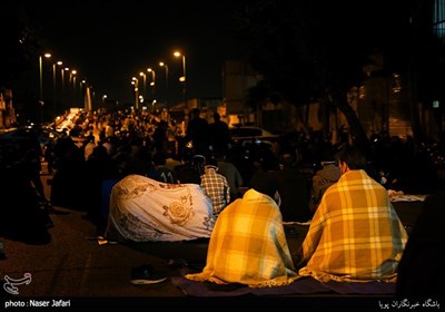مراسم احیای شب نوزدهم ماه رمضان در خیابان ری