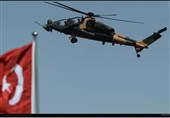 انجام عملیات بالگردهای نظامی ترکیه در شمال عراق