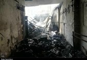 آتش سوزی در خیابان حکیم شفایی اصفهان/ 100 نفر مصدوم شدند + عکس