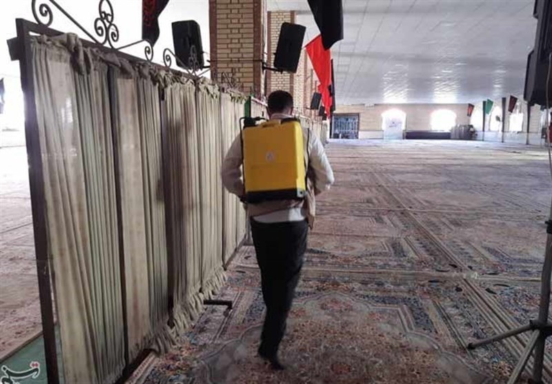 ضدعفونی معابر و تولید ماسک توسط سپاه البرز در پی موج دوم کرونا/راه‌اندازی تخت‌های بیمارستانی در صورت نیاز+ فیلم