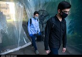 تونل ضدعفونی و رعایت پروتکل های بهداشتی و حضور دانش آموزان پس از بازگشایی مجدد مدارس در پی اعلام ستاد ملی مقابله با ویروس کرونا 