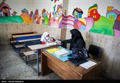 بازگشایی موقت مدارس جهت رفع اشکال دانش آموزان پس از شیوع کرونا - دبستان دخترانه سیدان