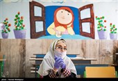 بازگشایی موقت مدارس جهت رفع اشکال دانش آموزان پس از شیوع کرونا - دبستان دخترانه سیدان