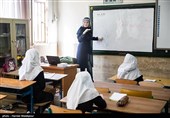 بازگشایی موقت مدارس جهت رفع اشکال دانش آموزان پس از شیوع کرونا - دبستان دخترانه سیدان