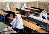 بازگشایی موقت مدارس جهت رفع اشکال دانش آموزان پس از شیوع کرونا - دبستان دخترانه سیدان