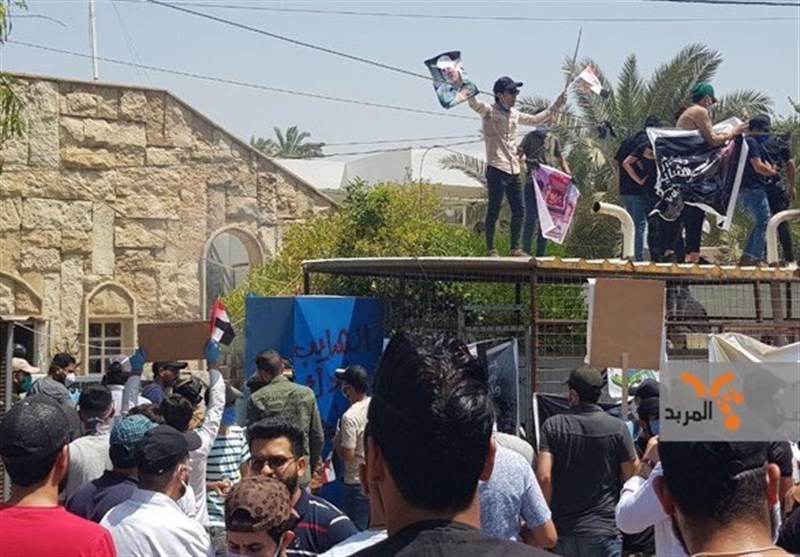 عراق|تظاهرات در بغداد علیه رسانه هتاک سعودی