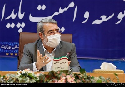عبدالرضا رحمانی فضلی وزیر کشور در جلسه شورای توسعه و امنیت پایدار شرق و غرب کشور