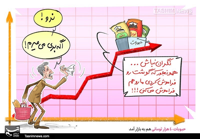 کاریکاتور/ افزایش قیمت حباب وار حبوبات!!!