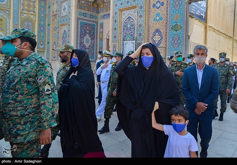 مراسم استقبال از پیکر 4 شهید ناوچه کنارک در شیراز
