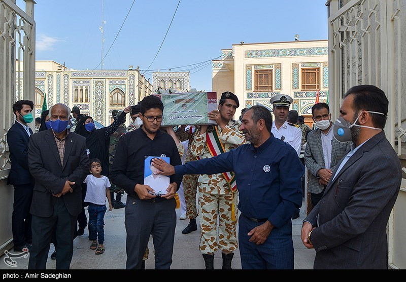 مراسم استقبال از پیکر 4 شهید ناوچه کنارک در شیراز