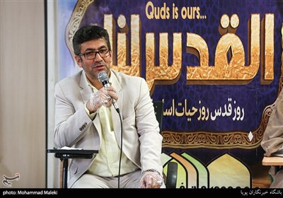 عابدین حسینی در نشست ویژه قدس پاره تن اسلام با حضور شخصیت های افغانستانی به مناسبت روز جهانی قدس