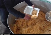 طرح اطعام مهدوی در شهر فین بندرعباس اجرا شد + تصاویر
