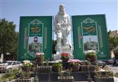 تندیس سردار شهید محمود شهبازی در اصفهان به مناسبت سوم خرداد رونمایی شد