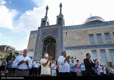 اقامه نماز عید فطر - مسجد صاحب الزمان(عج) سعادت آباد