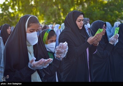 اقامه نماز عید فطر در نی ریز شیراز 