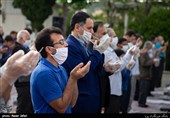 نماز عید فطربا رعایت پروتکل بهداشتی در آذربایجان شرقی برگزار شد