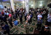 اصفهان|اقامه نماز عید فطر در مسجد گلزار خوراسگان به روایت تصویر