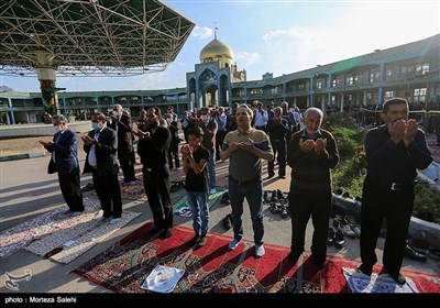 Iranians Attend Eid al-Fitr Prayers across Iran