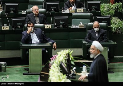 محمدباقر قالیباف در مراسم افتتاحیه یازدهمین دوره مجلس شورای اسلامی