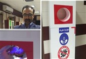 دستگاه اتوماتیک ضدعفونی کننده دست در سیستان و بلوچستان رونمایی شد