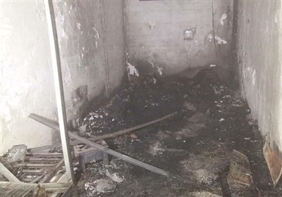  مرگ کارگر جوان در آتش‌سوزی اتاقک ۱۰ متری + تصاویر 