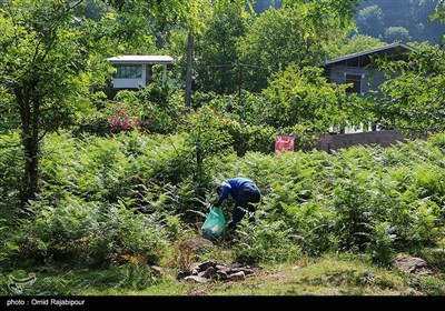 پاکسازی منطقه گردشگری رحیم آباد- گیلان