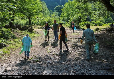 پاکسازی منطقه گردشگری رحیم آباد- گیلان