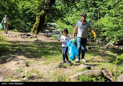 پاکسازی منطقه گردشگری رحیم آباد- گیلان