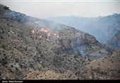 آتش از بهبهان خوزستان به سمت کهگیلویه و بویراحمد زباله می‌کشد