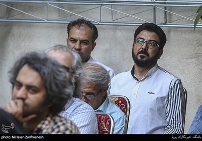 حامد عسکری در مراسم تودیع و معارفه جدید بنیاد شعر و ادبیات داستانی ایرانیان