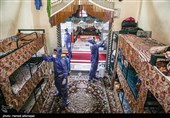 ضد عفونی بندهای ندامتگاه و زندان تهران بزرگ در روزهایی کرونایی برای جلوگیری از شیوع کویید19