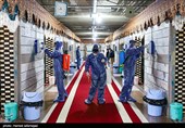 ضد عفونی بندهای ندامتگاه و زندان تهران بزرگ در روزهایی کرونایی برای جلوگیری از شیوع کویید19