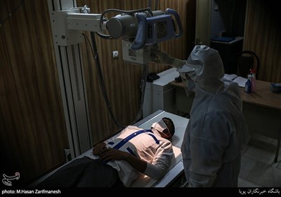 بخش رادیولوژی ندامتگاه تهران بزرگ در روزهایی کرونایی 