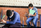 گزارش تصویری تسنیم از رعایت اصول بهداشتی در برگزاری امتحانات نهایی استان کردستان