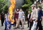 تجمع ضد صهیونیستی دانشجویان مقابل سفارت ارمنستان