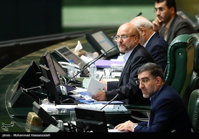 محمدباقر قالیباف در جلسه علنی مجلس شورای اسلامی