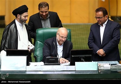 محمدباقر قالیباف در جلسه علنی مجلس شورای اسلامی
