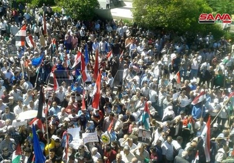 Syrians Gathered in Sweida to Condemn US Sanctions