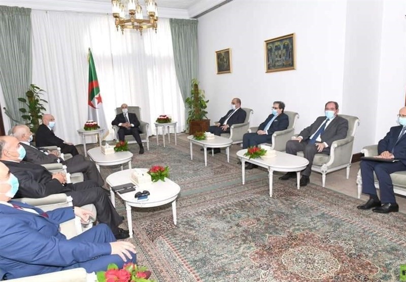 دیدار رئیس پارلمان شرق لیبی با رئیس‌جمهور الجزایر