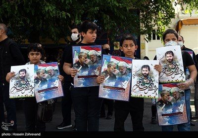 تشییع پیکر فرمانده شهید جواد اللهکرم