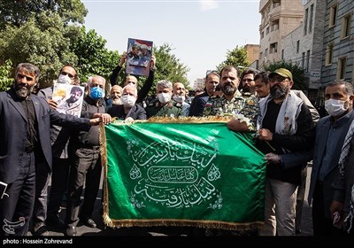 تشییع پیکر فرمانده شهید جواد اللهکرم