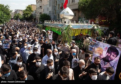 تشییع پیکر فرمانده شهید جواد اللهکرم