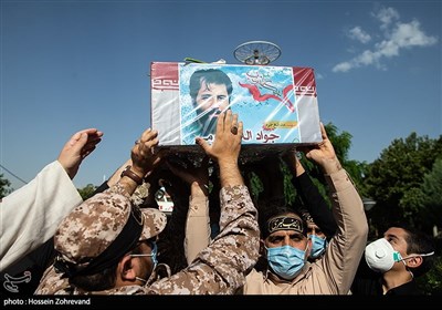 تشییع پیکر فرمانده شهید جواد اللهکرم