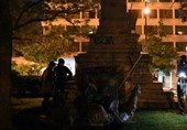 Protesters Tear Down, Burn Statue of Confederate General in DC