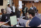 حضور مهدی چمران در خبرگزاری تسنیم