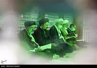 مراسم تجدید میثاق رئیس و کارکنان قوه قضائیه با آرمان های امام خمینی(ره)